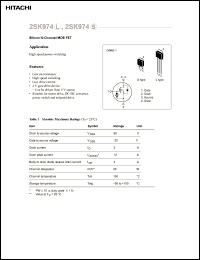 Click here to download 2SK974 Datasheet