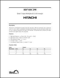 Click here to download 74HC298 Datasheet