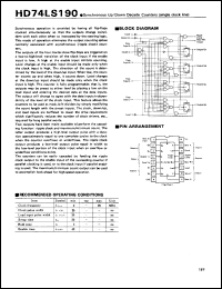 Click here to download 74LS190 Datasheet
