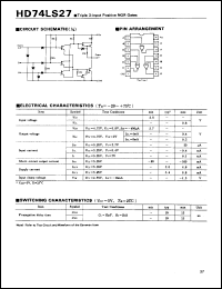 Click here to download 74LS27 Datasheet