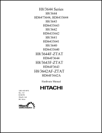 Click here to download H8/3644F-ZTAT Datasheet