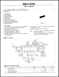 Click here to download HA11225 Datasheet