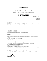 Click here to download HA12209 Datasheet