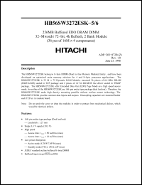 Click here to download HB56SW3272ESK-6 Datasheet