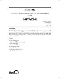 Click here to download HD151012 Datasheet