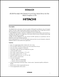 Click here to download HD66420 Datasheet