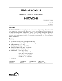 Click here to download HD74ALVC1G125 Datasheet