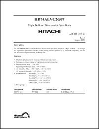Click here to download HD74ALVC2G07 Datasheet
