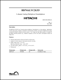 Click here to download HD74ALVC2G53 Datasheet