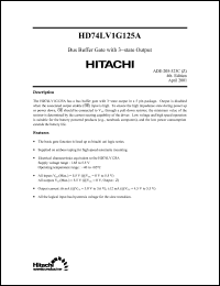 Click here to download HD74LV1G125A Datasheet