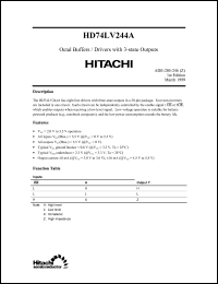 Click here to download HD74LV244 Datasheet