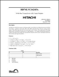 Click here to download HD74LVC16245 Datasheet