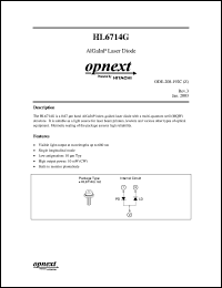 Click here to download HL6714 Datasheet