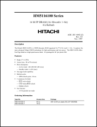 Click here to download HM5116100S-6 Datasheet
