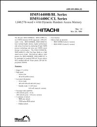 Click here to download HM514400C Datasheet