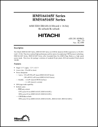 Click here to download HM5165165FLJ-6 Datasheet