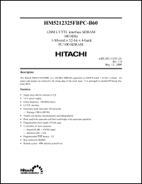 Click here to download HM5212325FBPC Datasheet