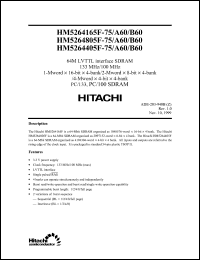 Click here to download HM5264165B60 Datasheet