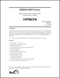 Click here to download HM62G18512 Datasheet