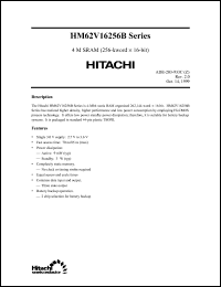 Click here to download HM62V16256B Datasheet