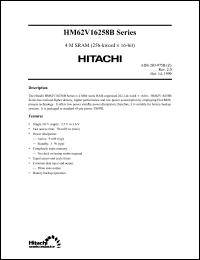Click here to download HM62V16258B Datasheet