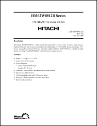 Click here to download HM62W8512B Datasheet