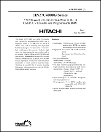 Click here to download HN27C4000G Datasheet