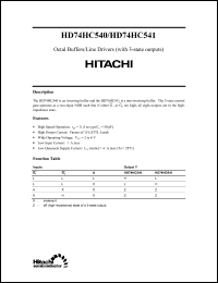 Click here to download 74HC541 Datasheet