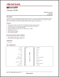Click here to download M61111 Datasheet