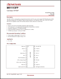 Click here to download M61113FP Datasheet