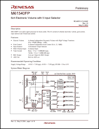Click here to download M61540 Datasheet