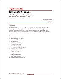 Click here to download R1LV0408CSA-5 Datasheet