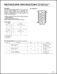 Click here to download HD74ACT244P Datasheet