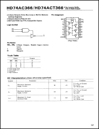 Click here to download HD74ACT366FP Datasheet