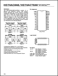 Click here to download HD74AC646P Datasheet