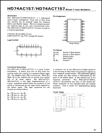 Click here to download HD74AC157FP Datasheet