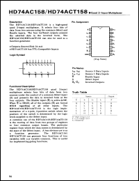 Click here to download HD74ACT158FP Datasheet