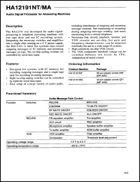 Click here to download HA12191NT Datasheet