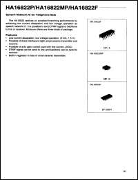 Click here to download HA16822MP Datasheet