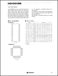 Click here to download HD100158 Datasheet