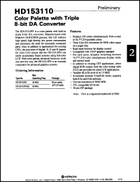 Click here to download HD153110FS65 Datasheet
