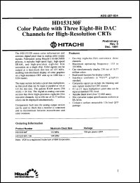 Click here to download HD153130F135 Datasheet