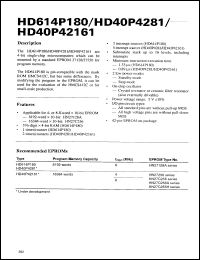 Click here to download HD40P42161 Datasheet