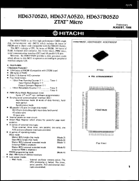 Click here to download HD637B05Z0F Datasheet