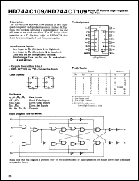 Click here to download HD74ACT109P Datasheet