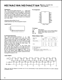 Click here to download HD74AC164FP Datasheet