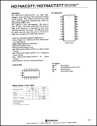 Click here to download HD74AC377P Datasheet