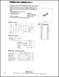 Click here to download HM2110 Datasheet