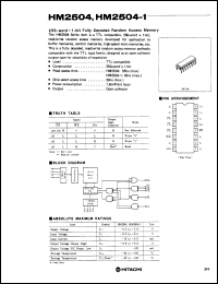 Click here to download HM2504 Datasheet
