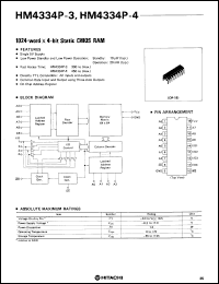 Click here to download HM4334P4L Datasheet